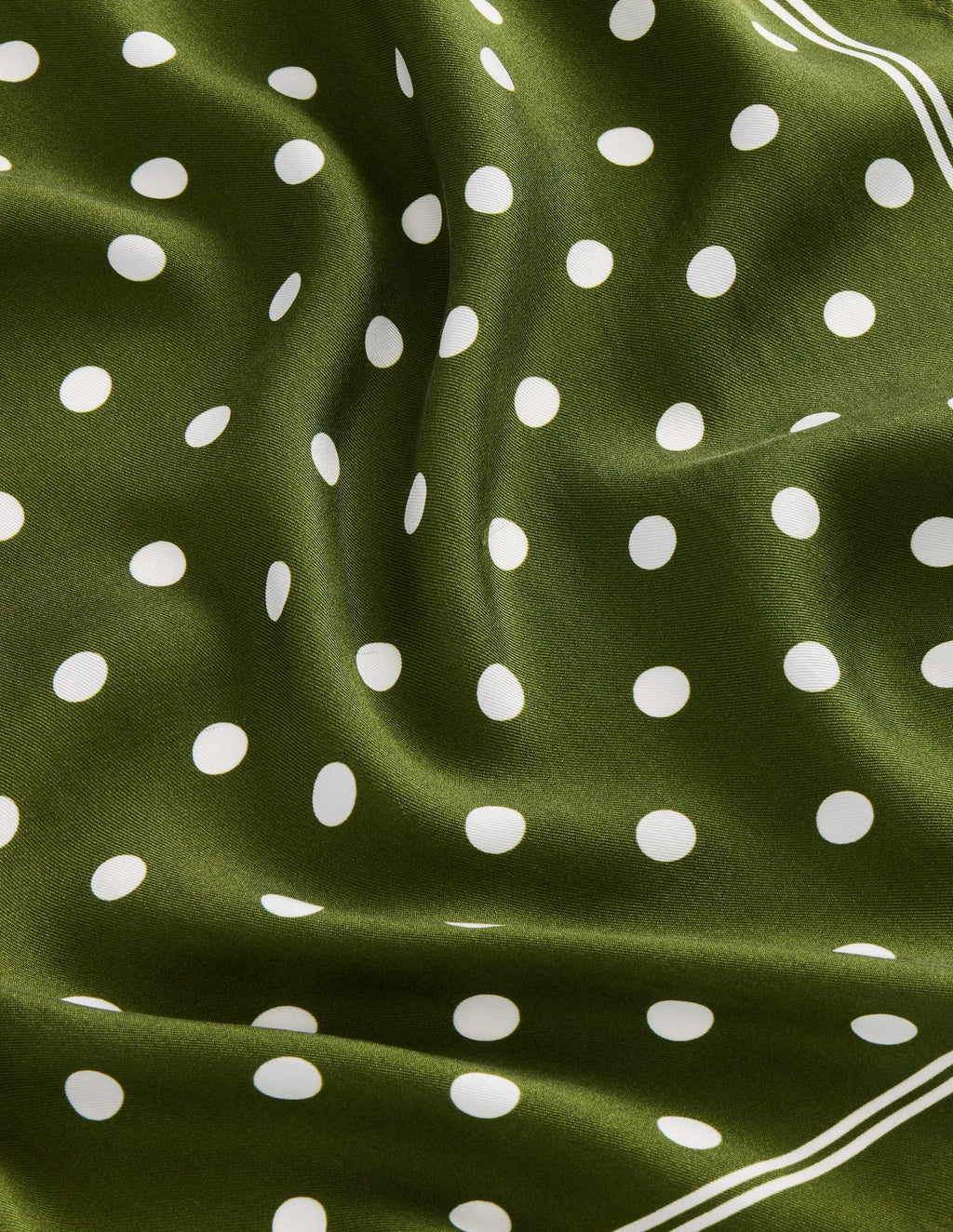 Silk Square Scarf-Chive, Spot