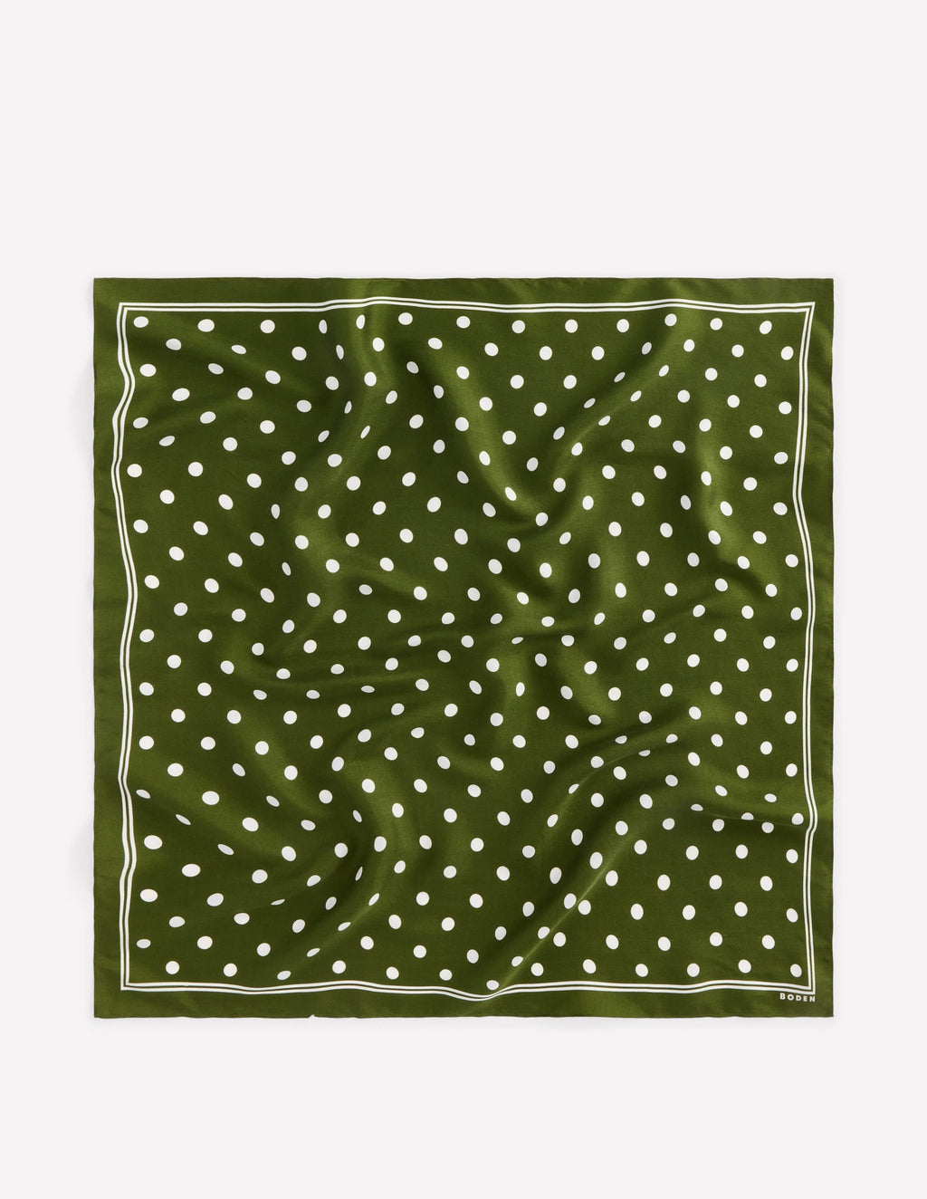 Silk Square Scarf-Chive, Spot