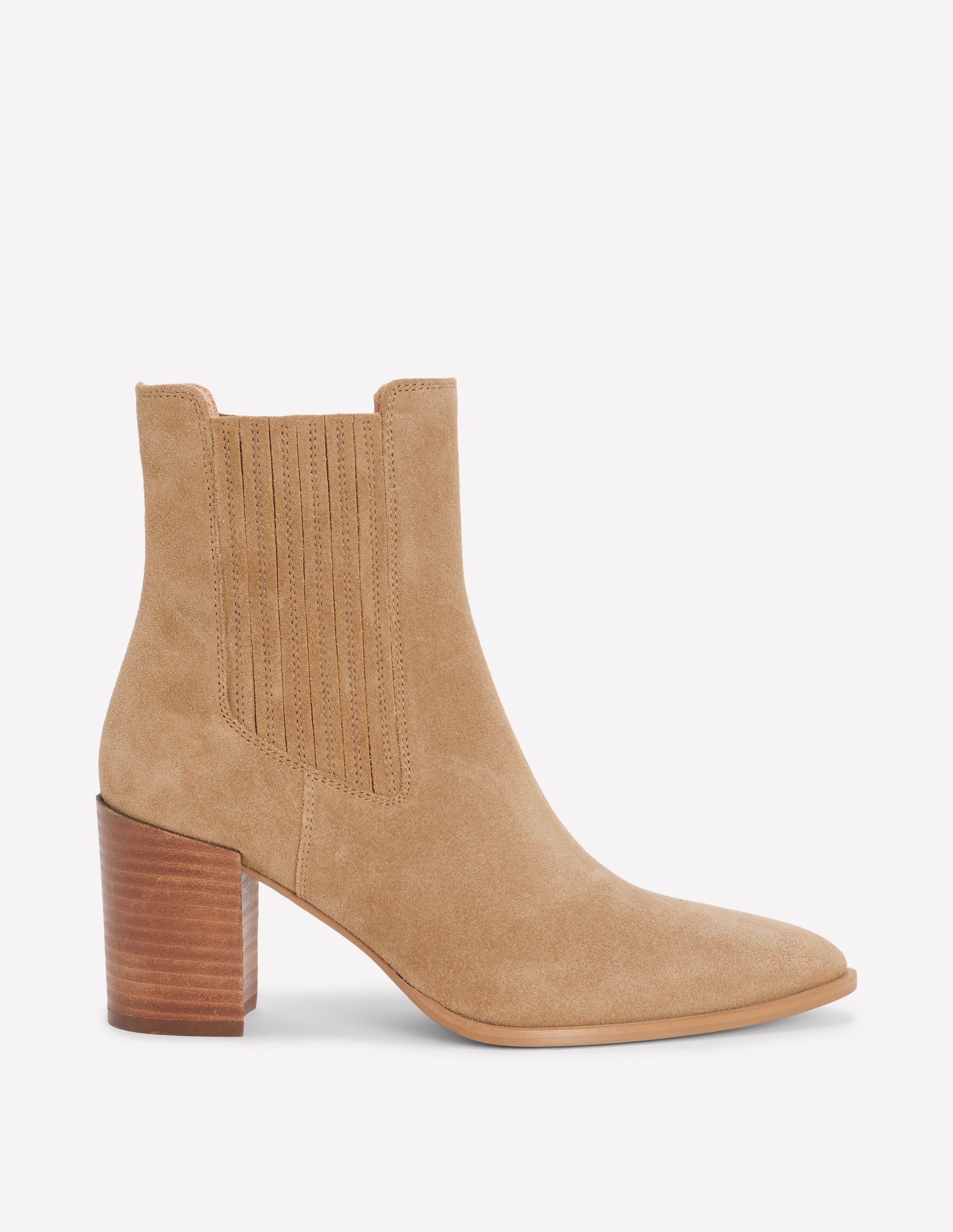 Casual Ankle Boots-Tobacco