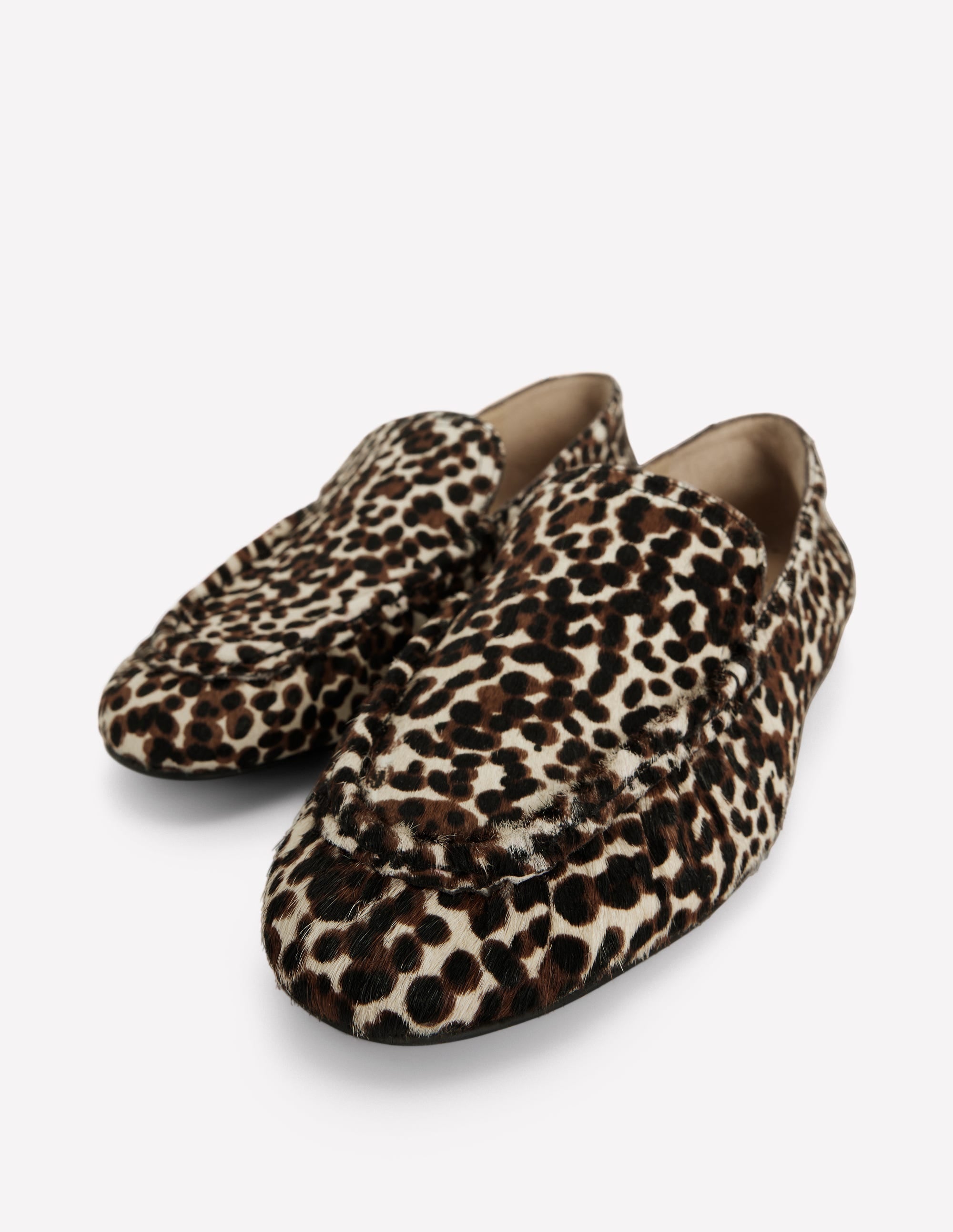 Everyday Flexi Loafers-Black and Ivory Speckled