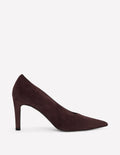 Pointed Court Shoes-Chocolate