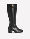 Bottes hautes à boucles-Noir