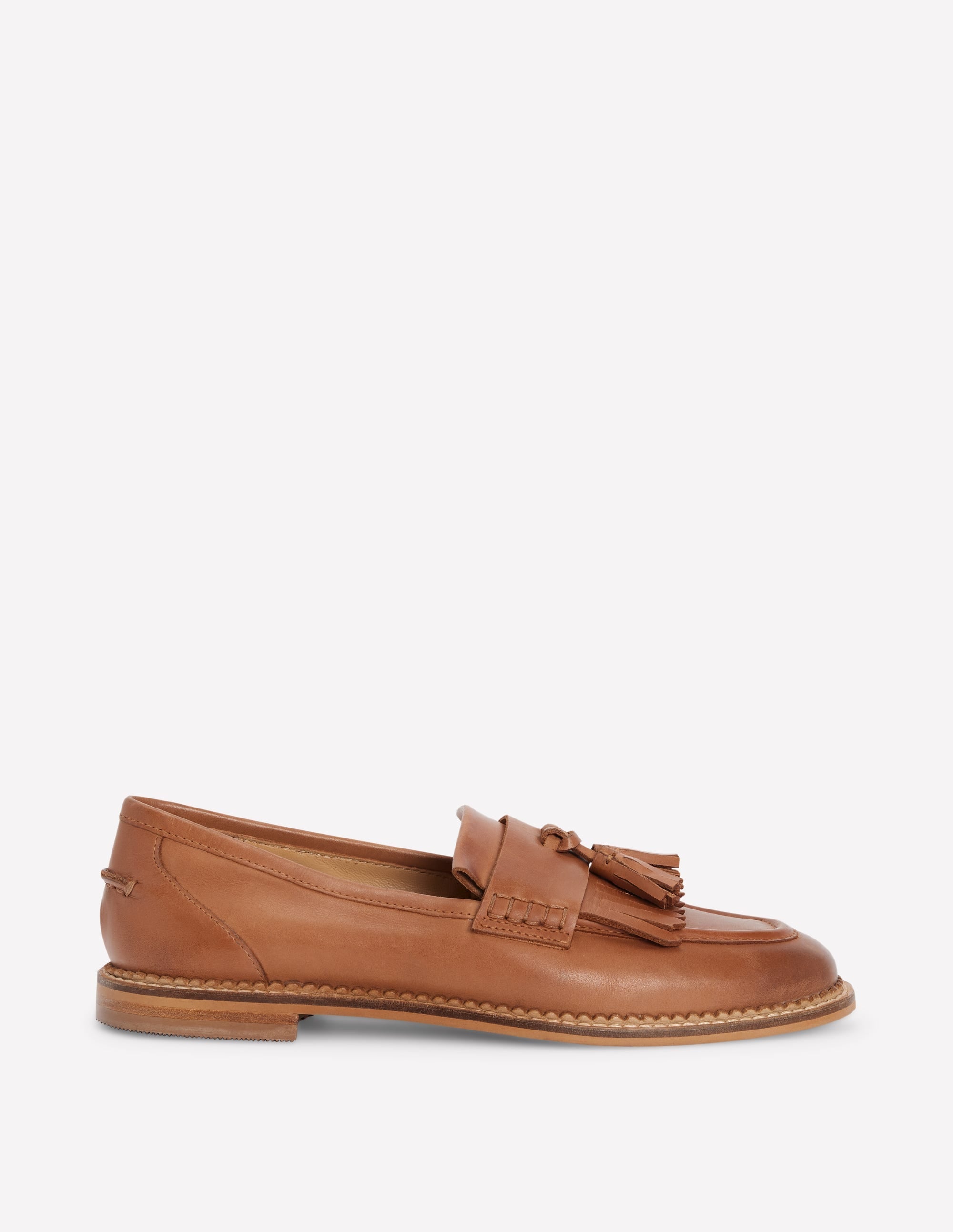 Flat Loafers-Tan