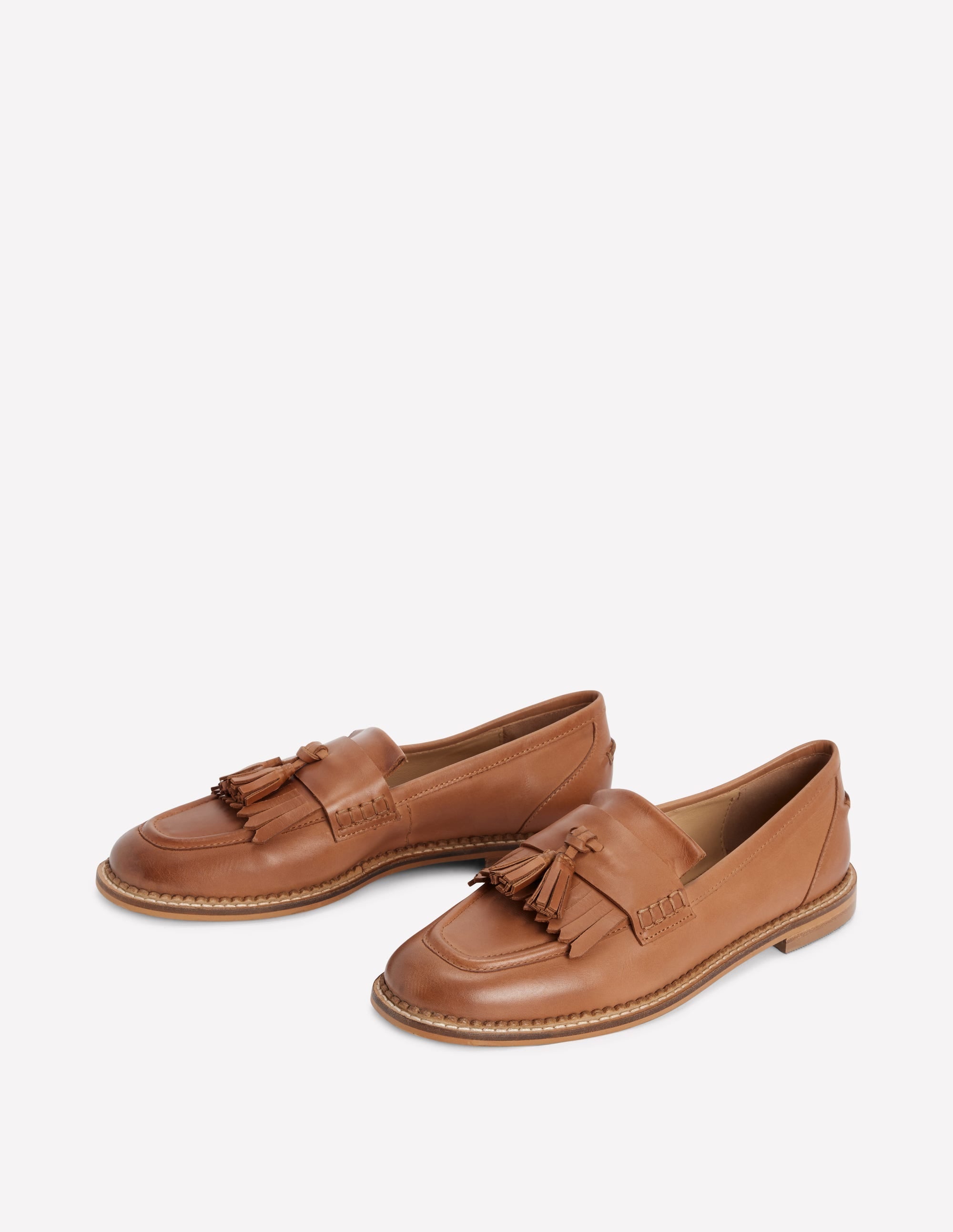 Flat Loafers-Tan