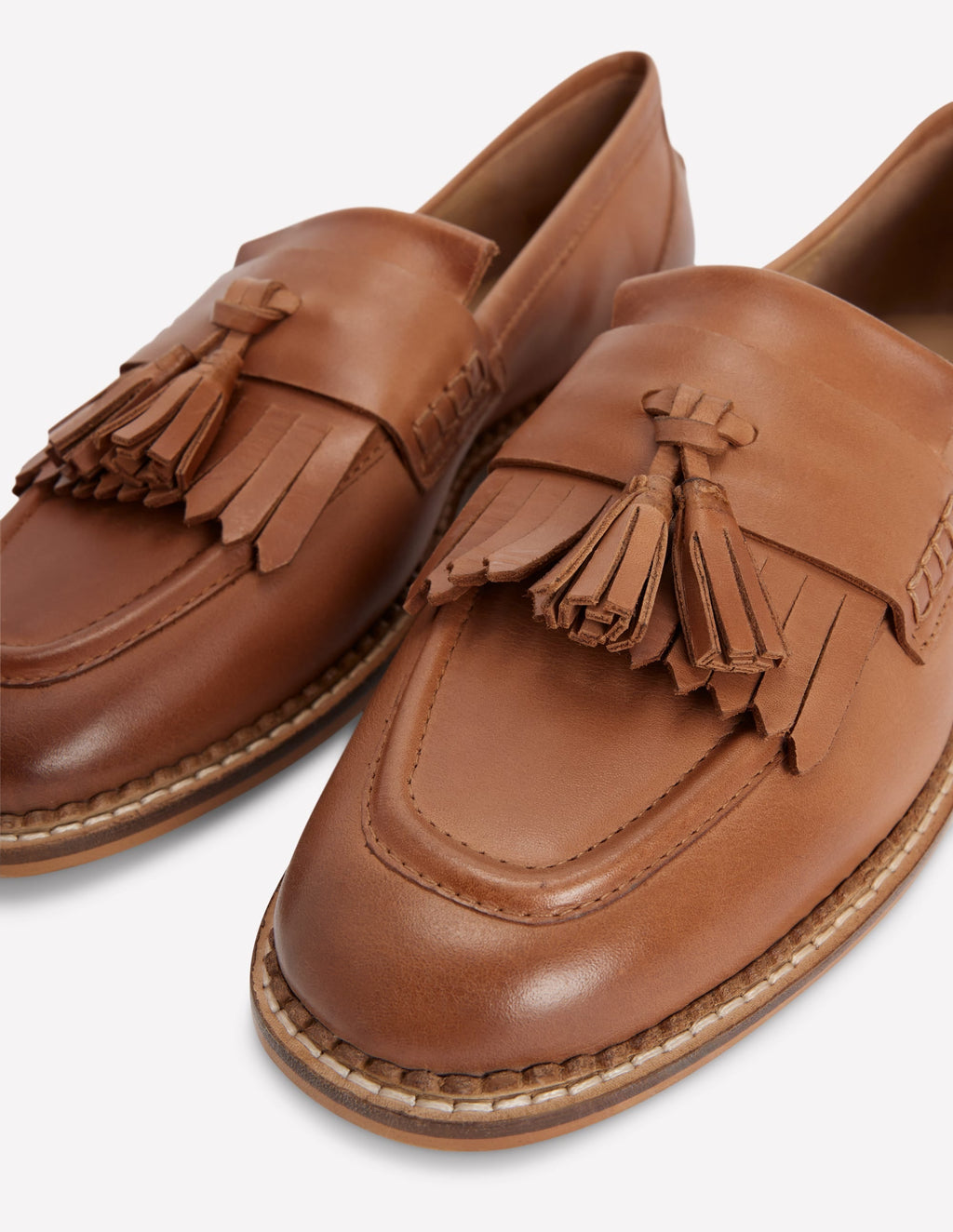 Flat Loafers-Tan
