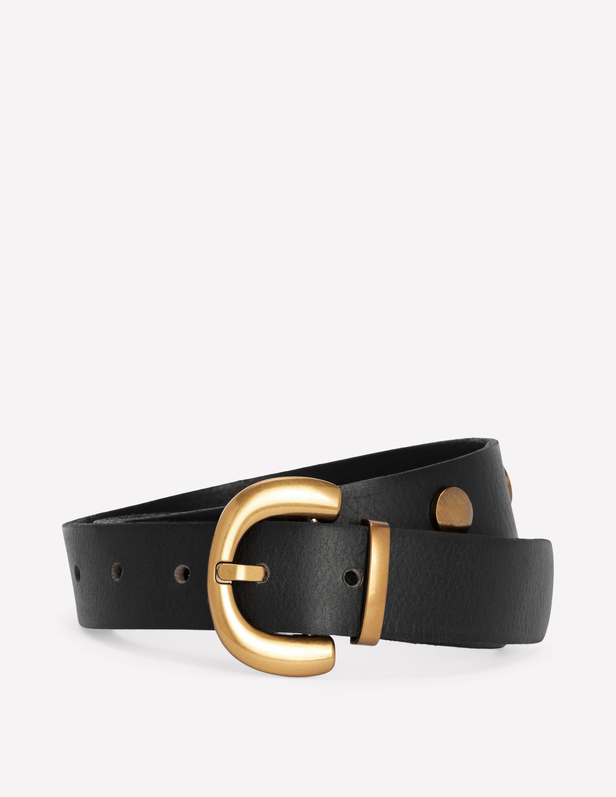 Stud Buckle Belt-Black