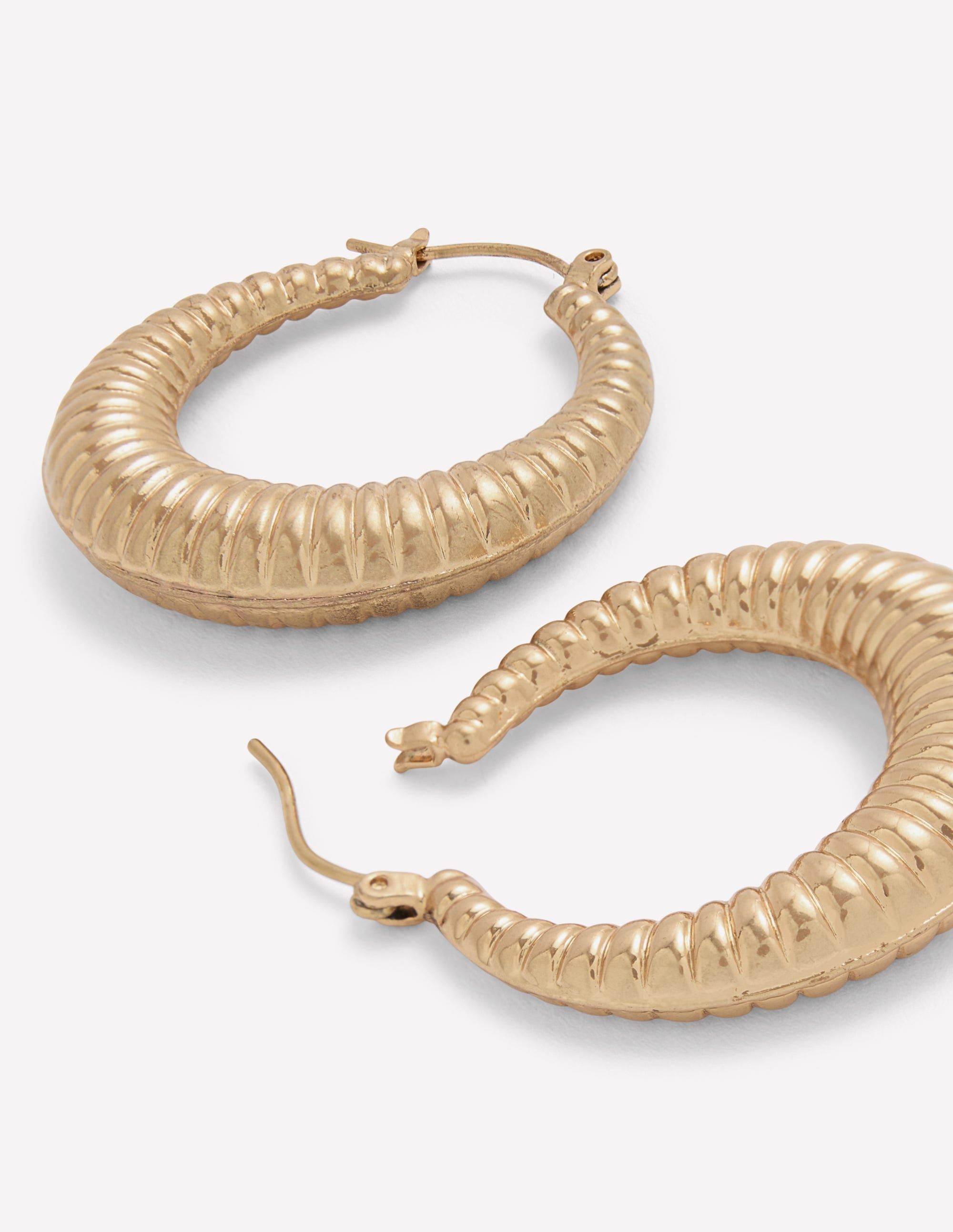 Large Hoops-Gold