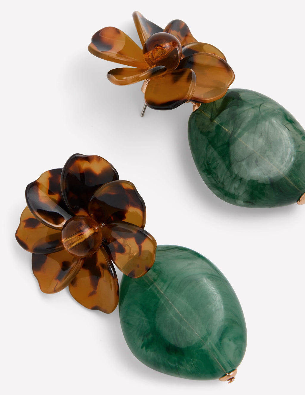Resin Flower Earrings-Flower