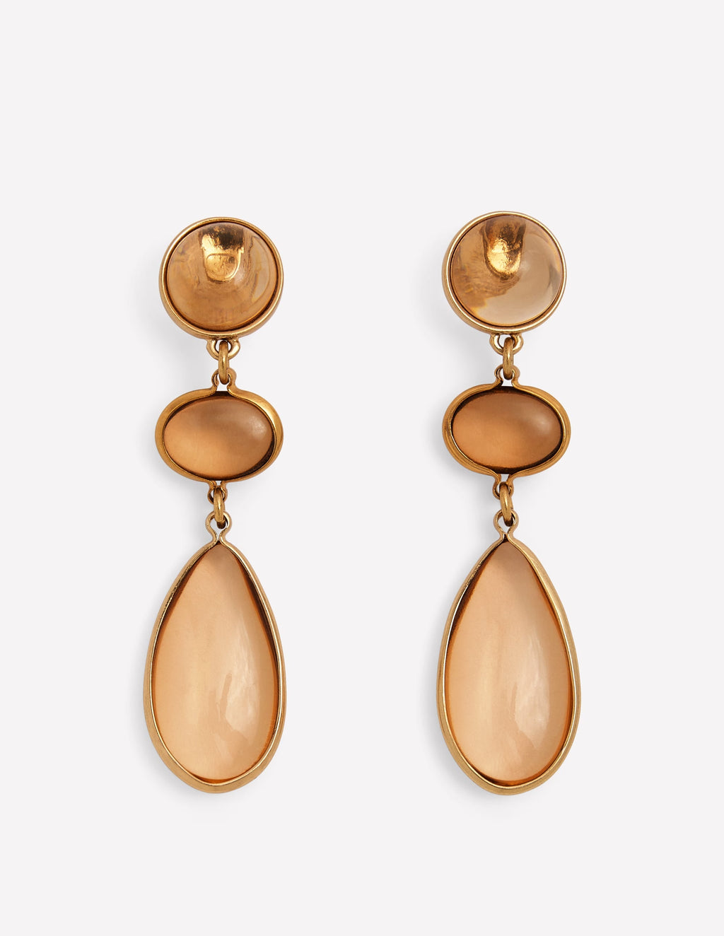 Jewel Tear Earrings-Topaz
