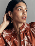 Jewel Tear Earrings-Topaz