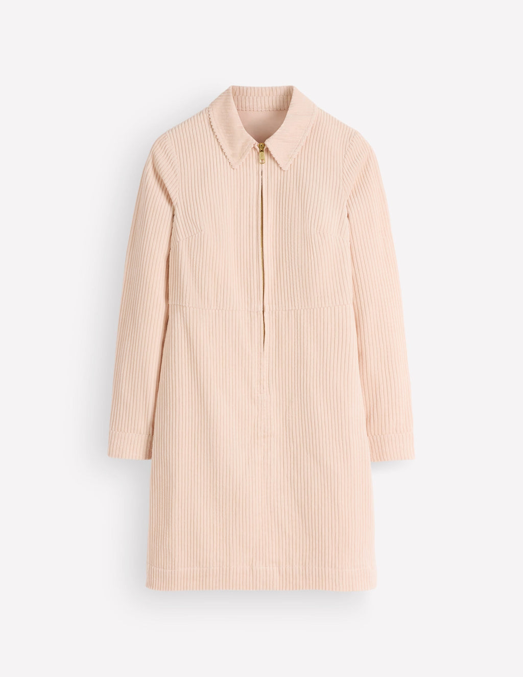 Cord Short Dress-Almond Milk