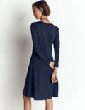 Jersey Short Dress-Navy