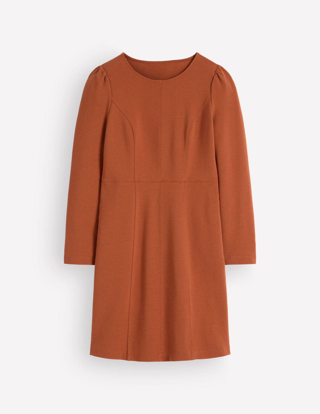 Seamed Ottoman Dress-Gingerbread