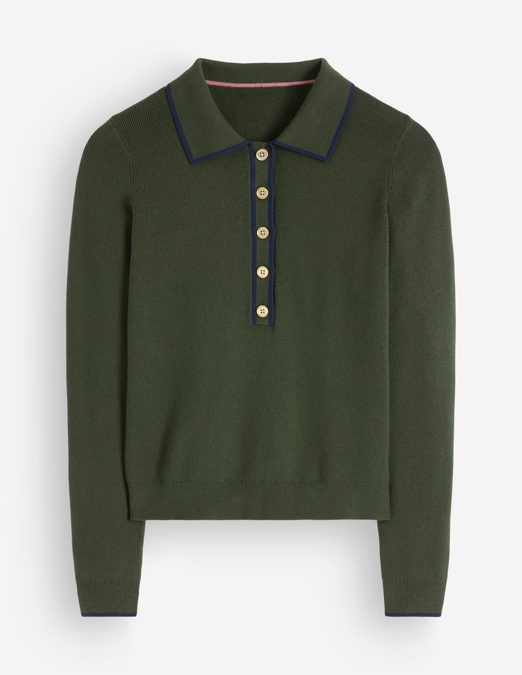 Henley Jumper-Forest Glade