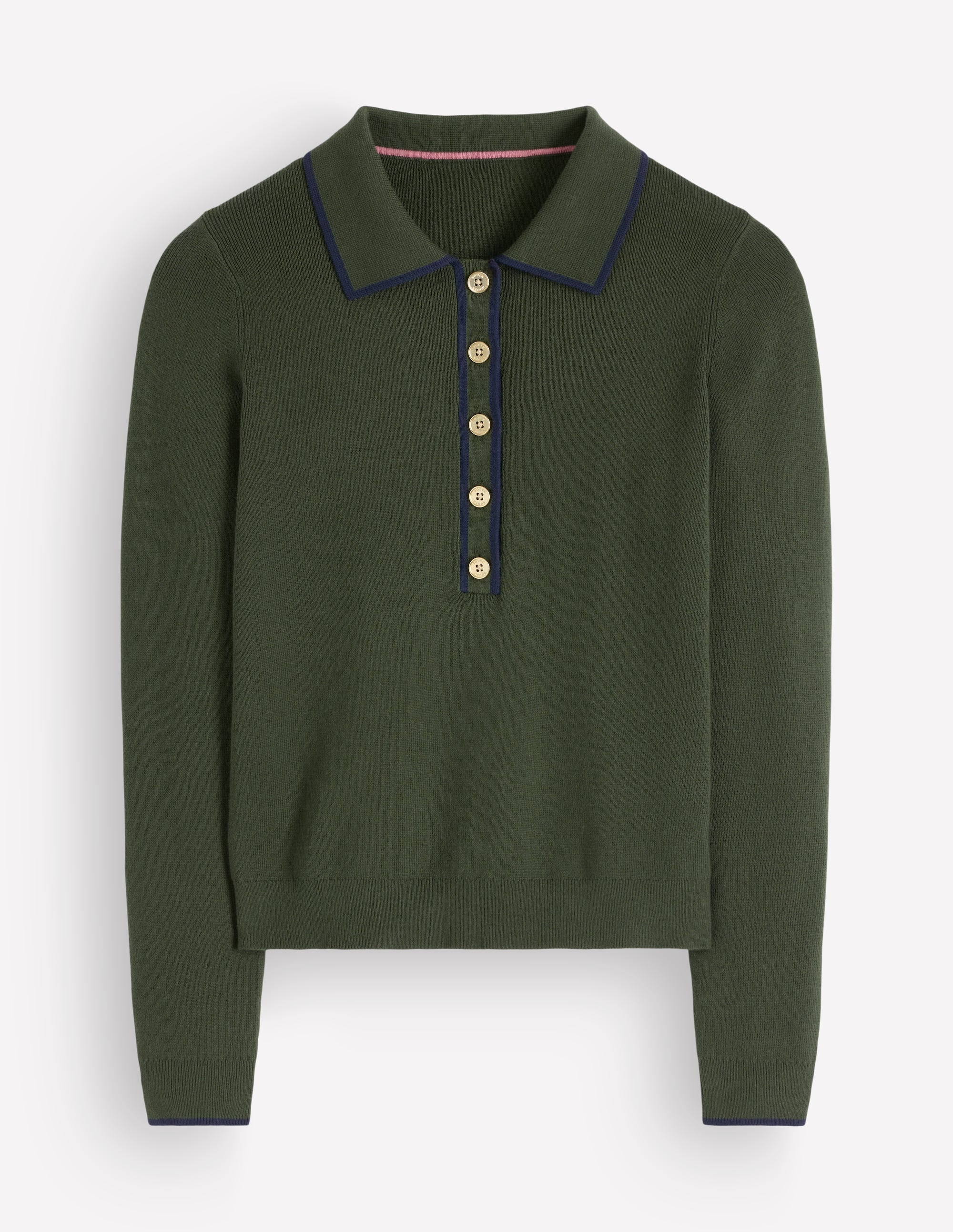 Henley Jumper-Forest Glade