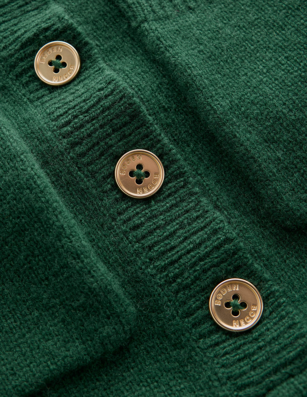 Merino Wool Jumper-Hunter Green
