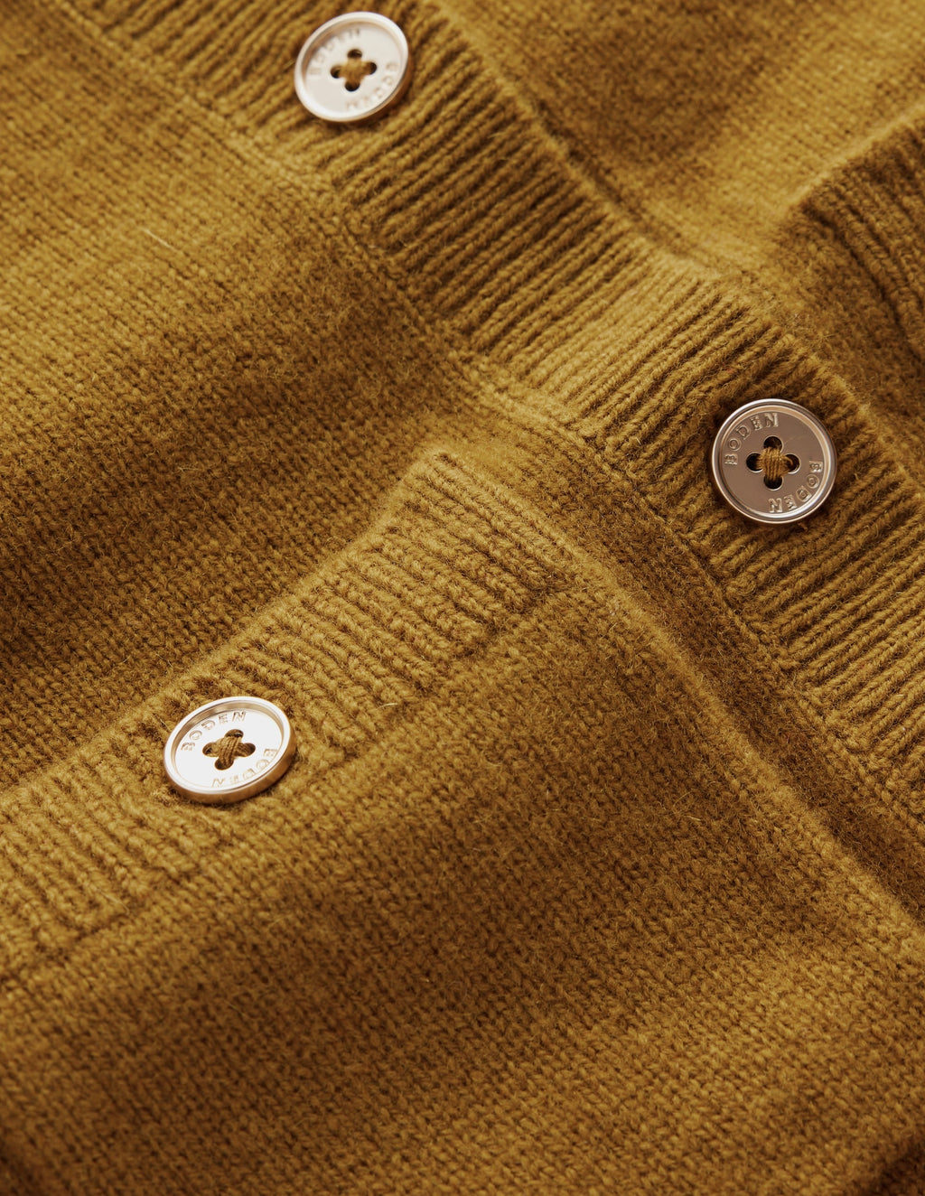 Merino Wool Cardigan-Spiced Chai