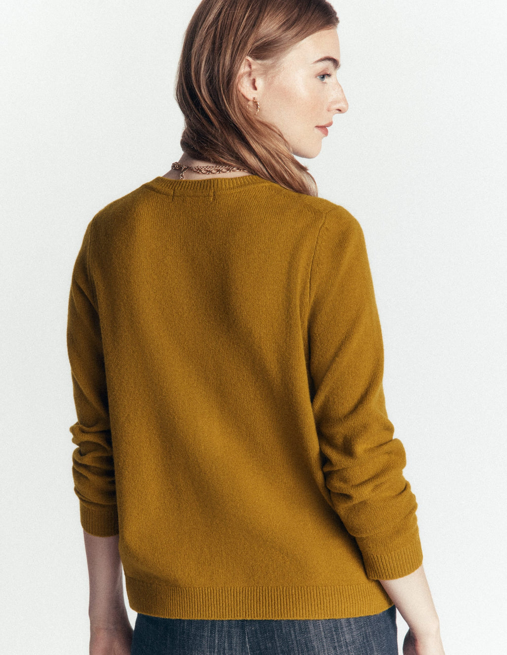 Merino Wool Cardigan-Spiced Chai