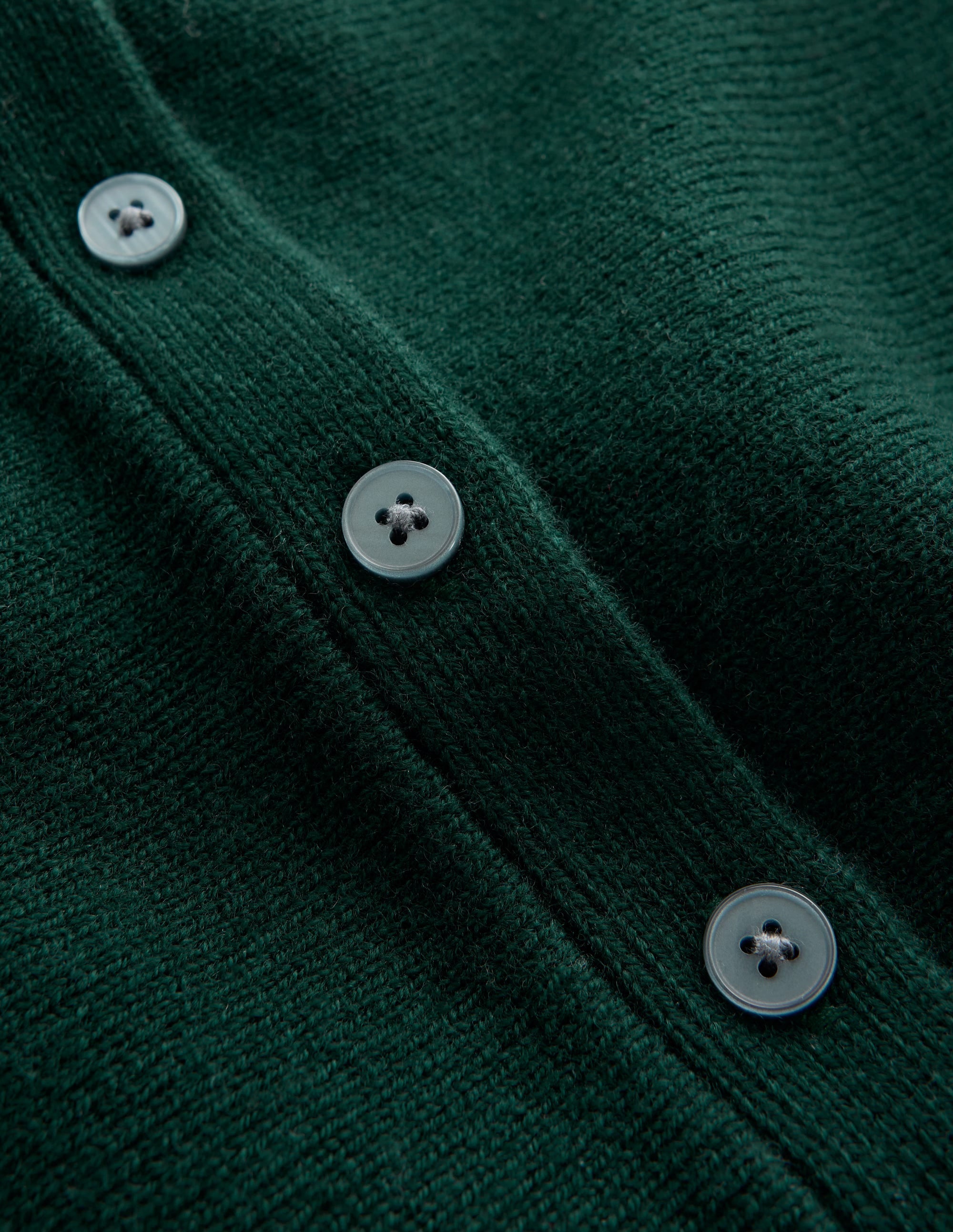 Fitted Wool Peplum Cardigan-Sea moss