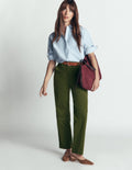 Cord Trousers-Forest Green