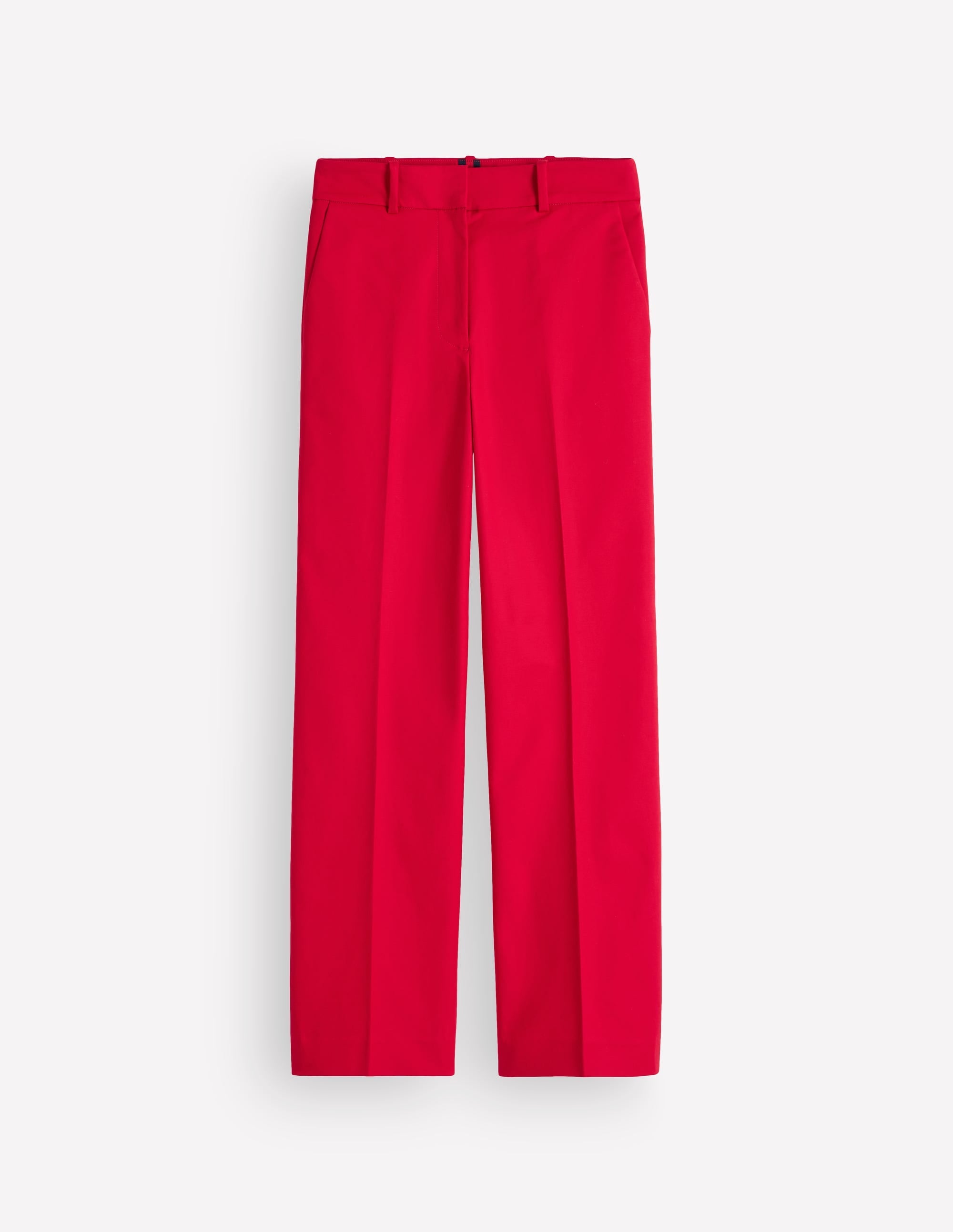 Cotton 7/8 Trousers-Salsa Red