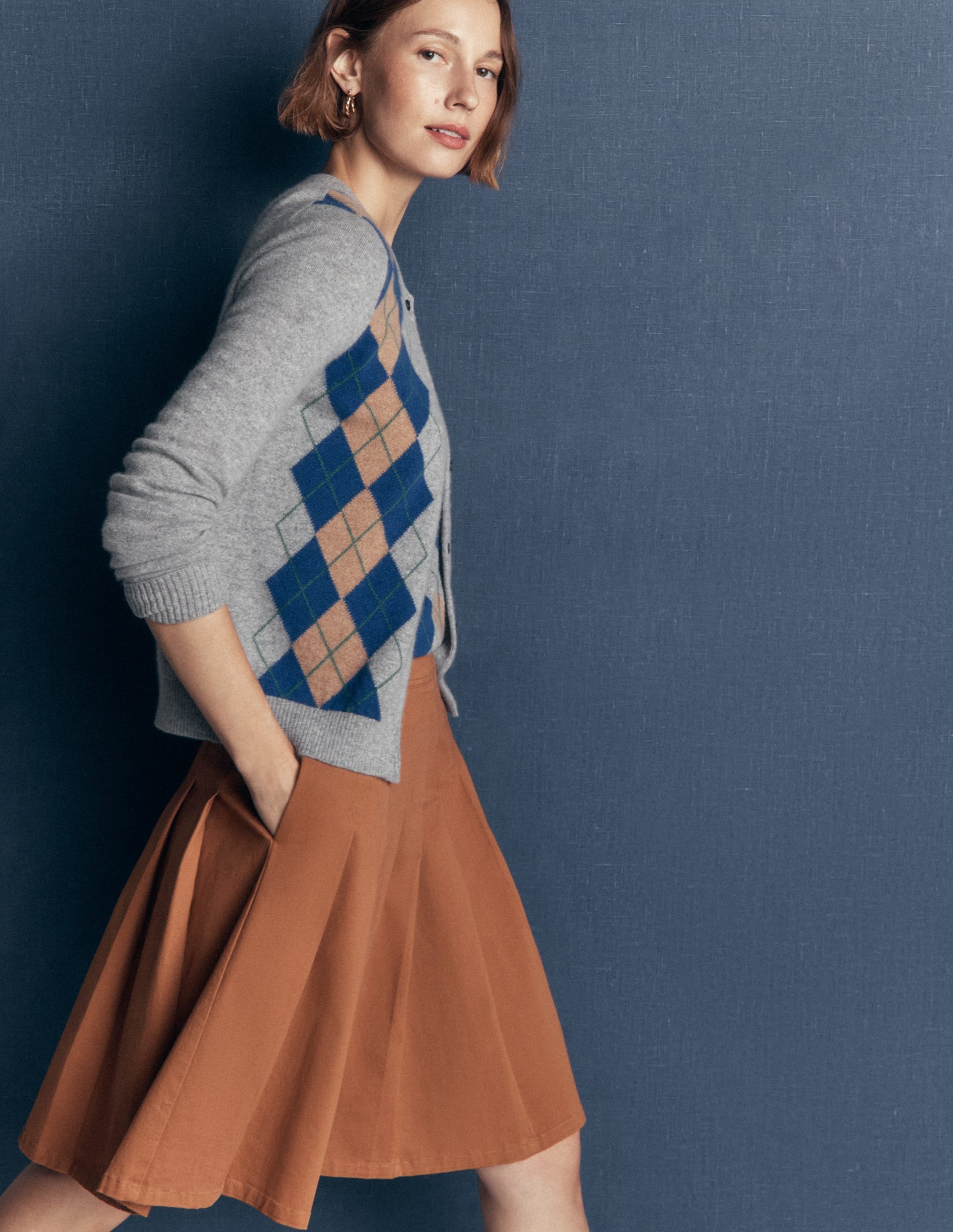 Cotton Skirt-Ginger