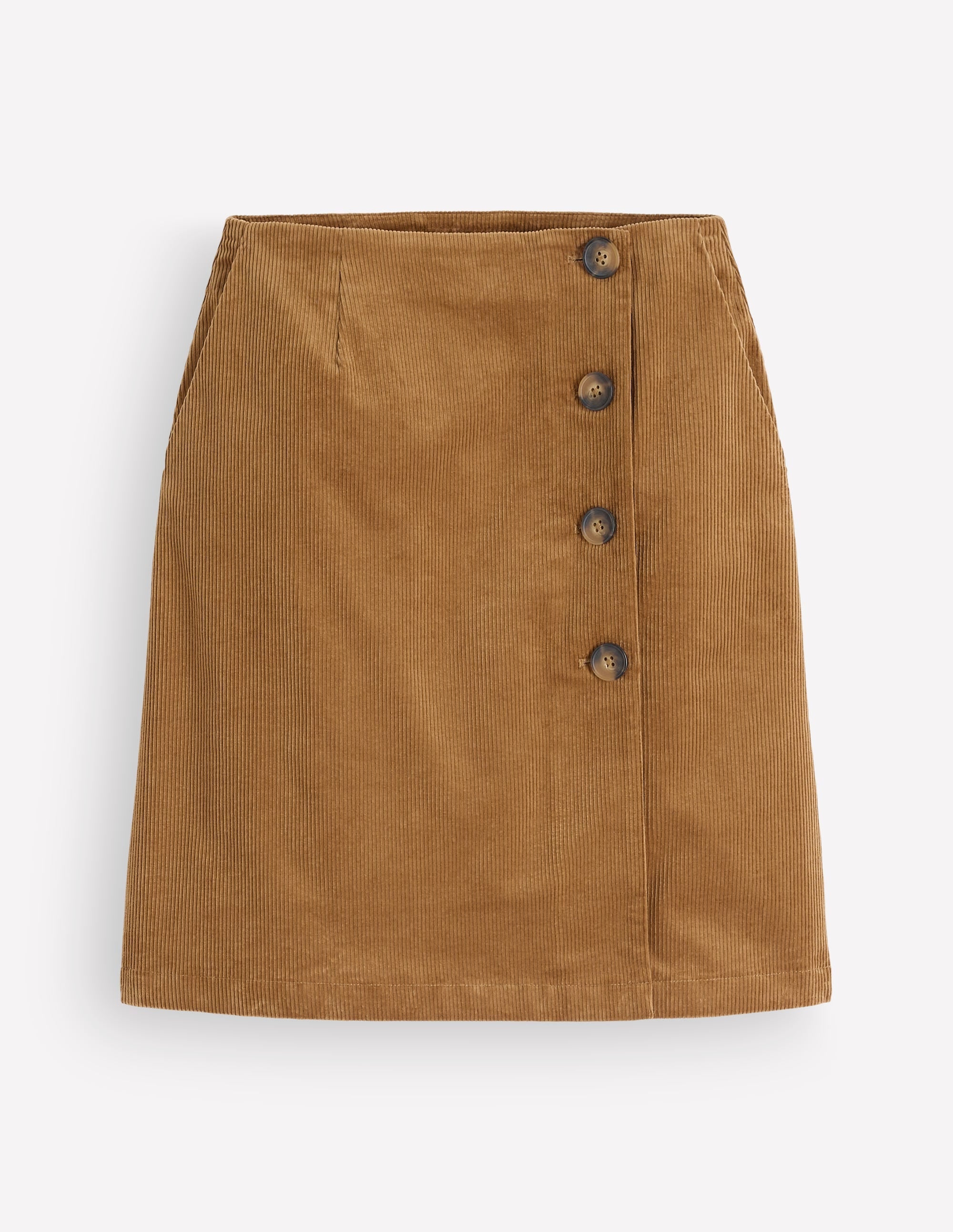 Button Cord Wrap Skirt-Gingerbread