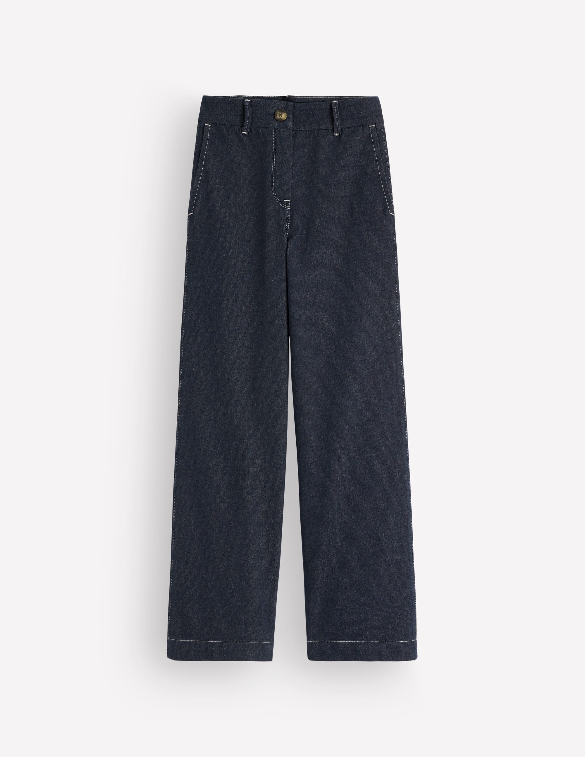 Twill Trousers-Indigo