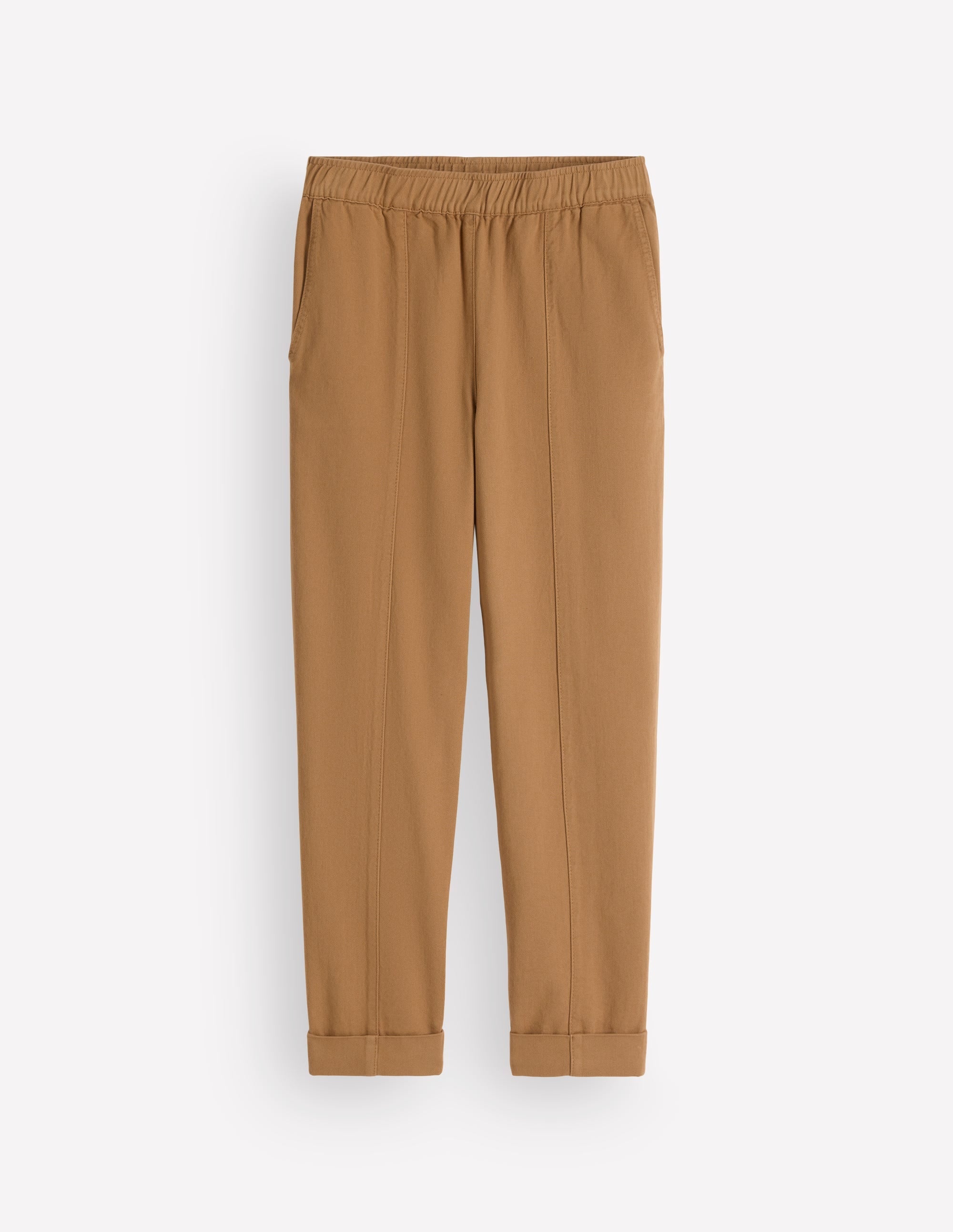 Mid Rise Straight Leg Trousers-Neutral