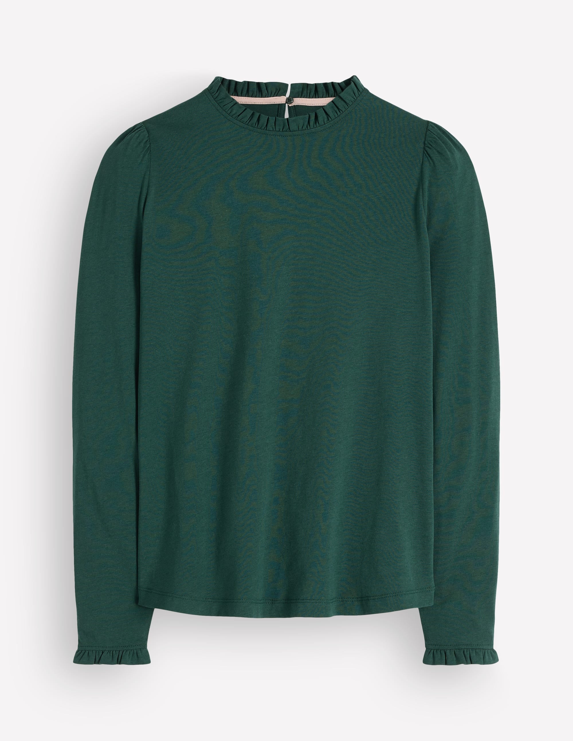 Supersoft Frill Detail Top-Midnight Teal
