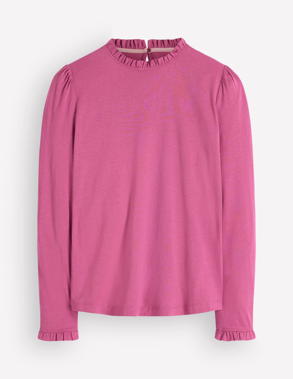 Supersoft Frill Detail Top-Purple Damson