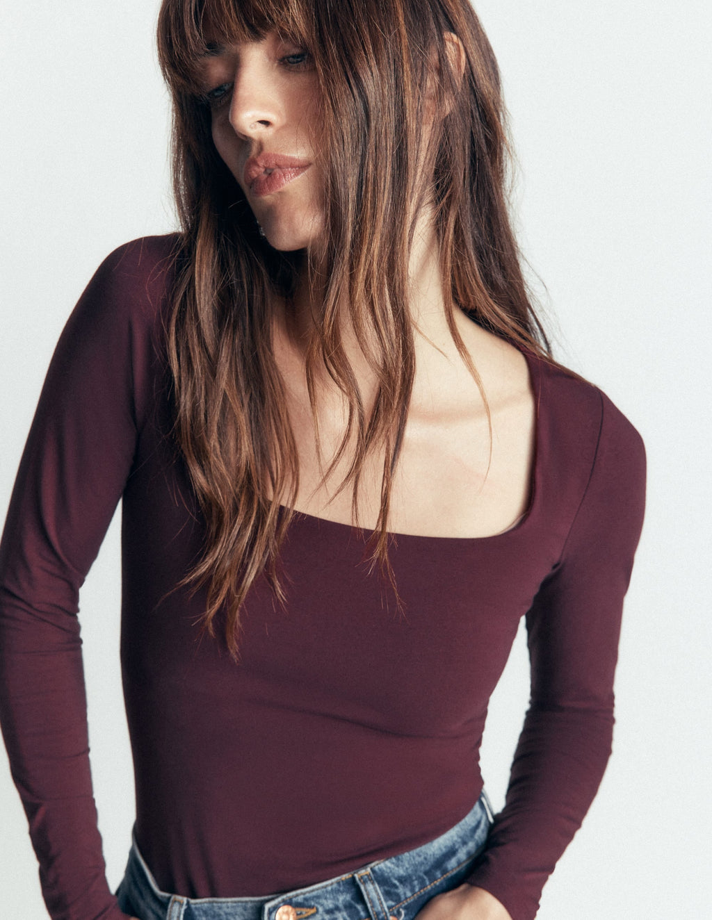 Double Layer Square Neck Top-Winetasting