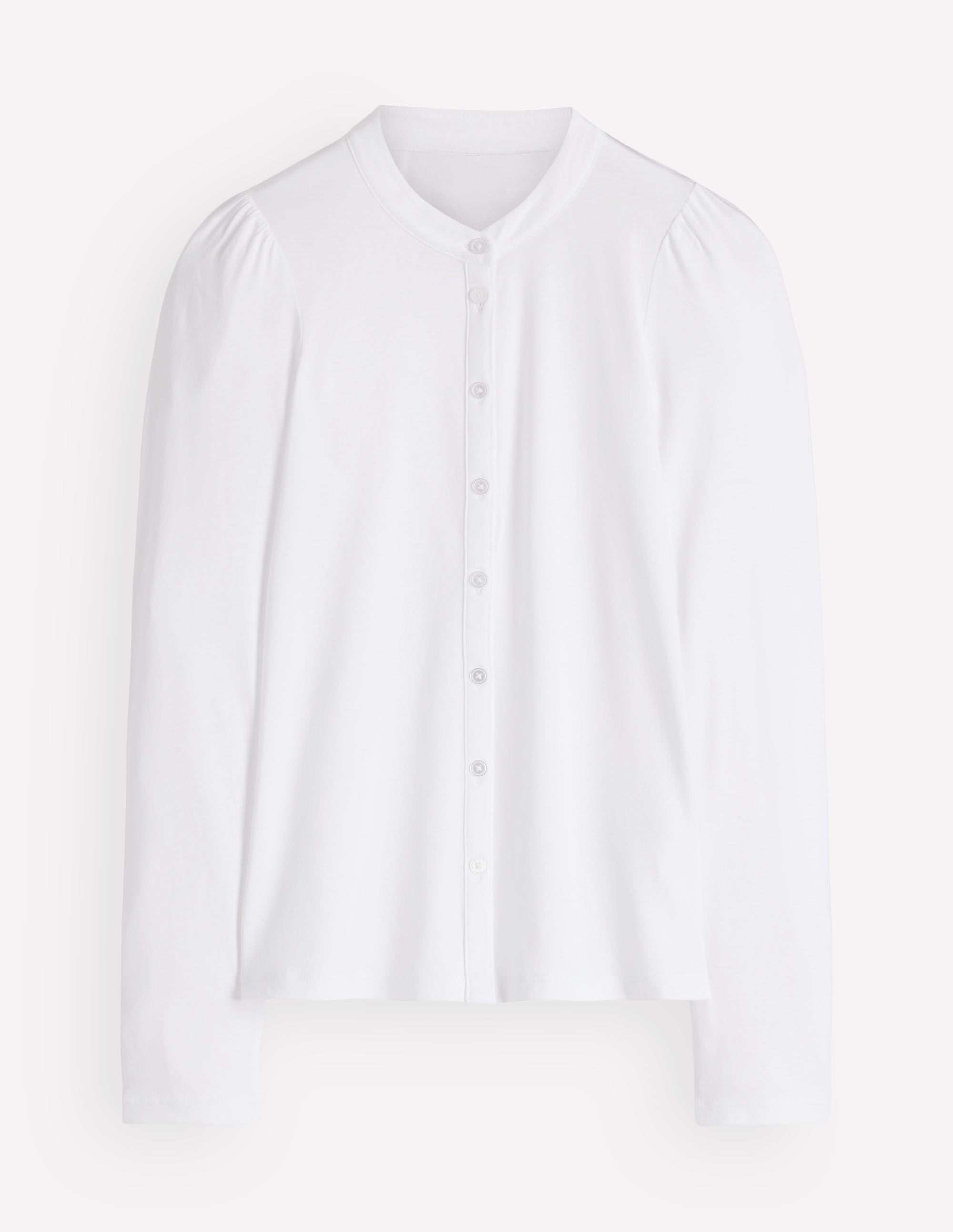 Supersoft Puff Sleeve Shirt-White