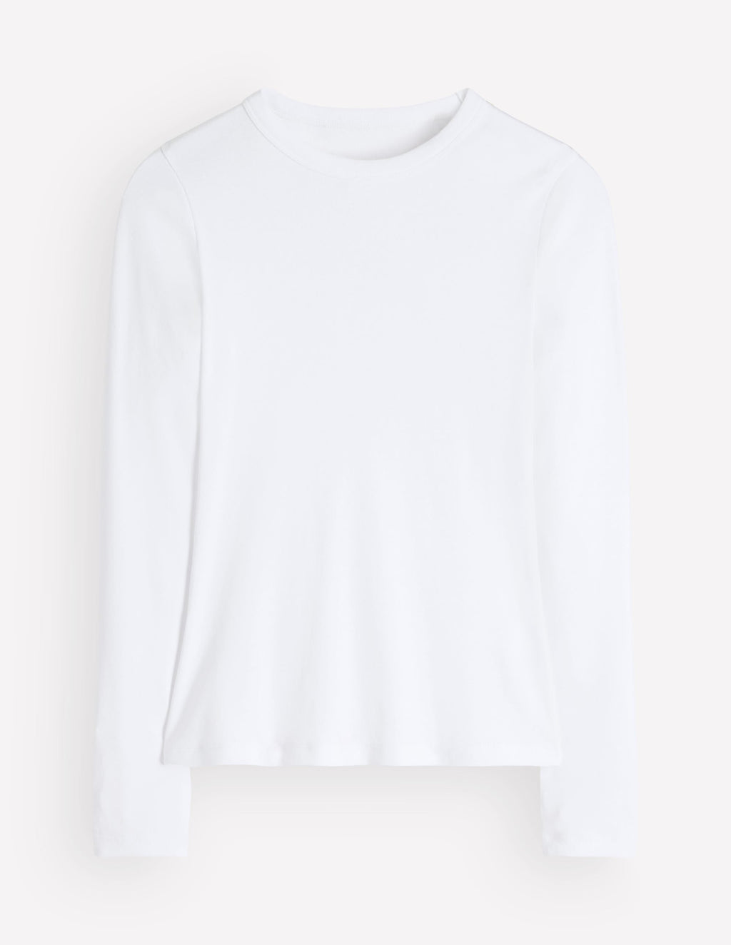 Essential Crew Neck Top-White