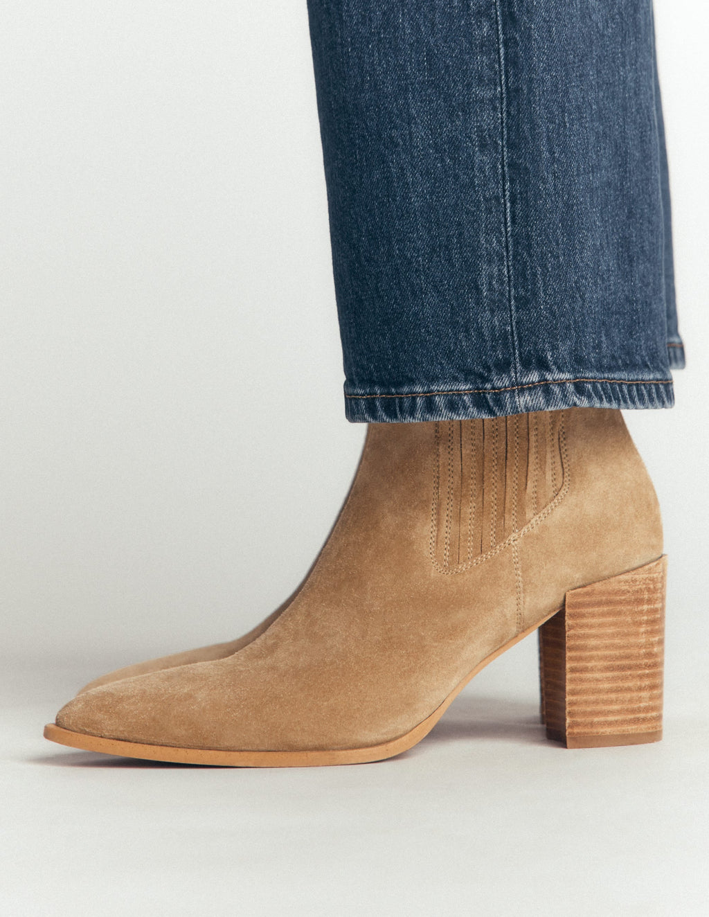 Casual Ankle Boots-Tobacco