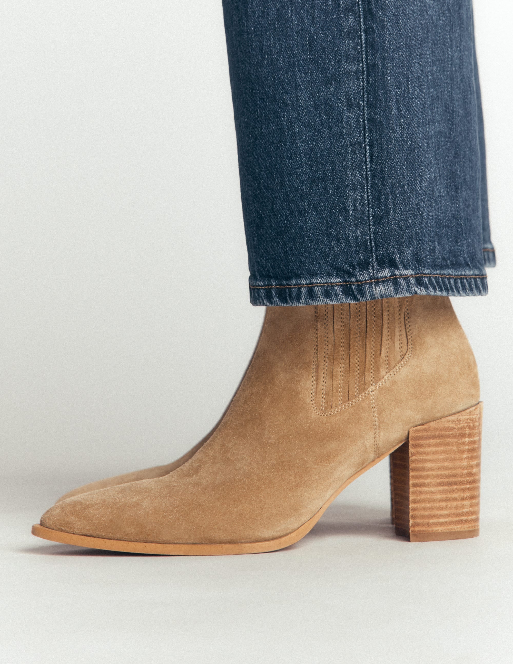 Casual Ankle Boots-Tobacco