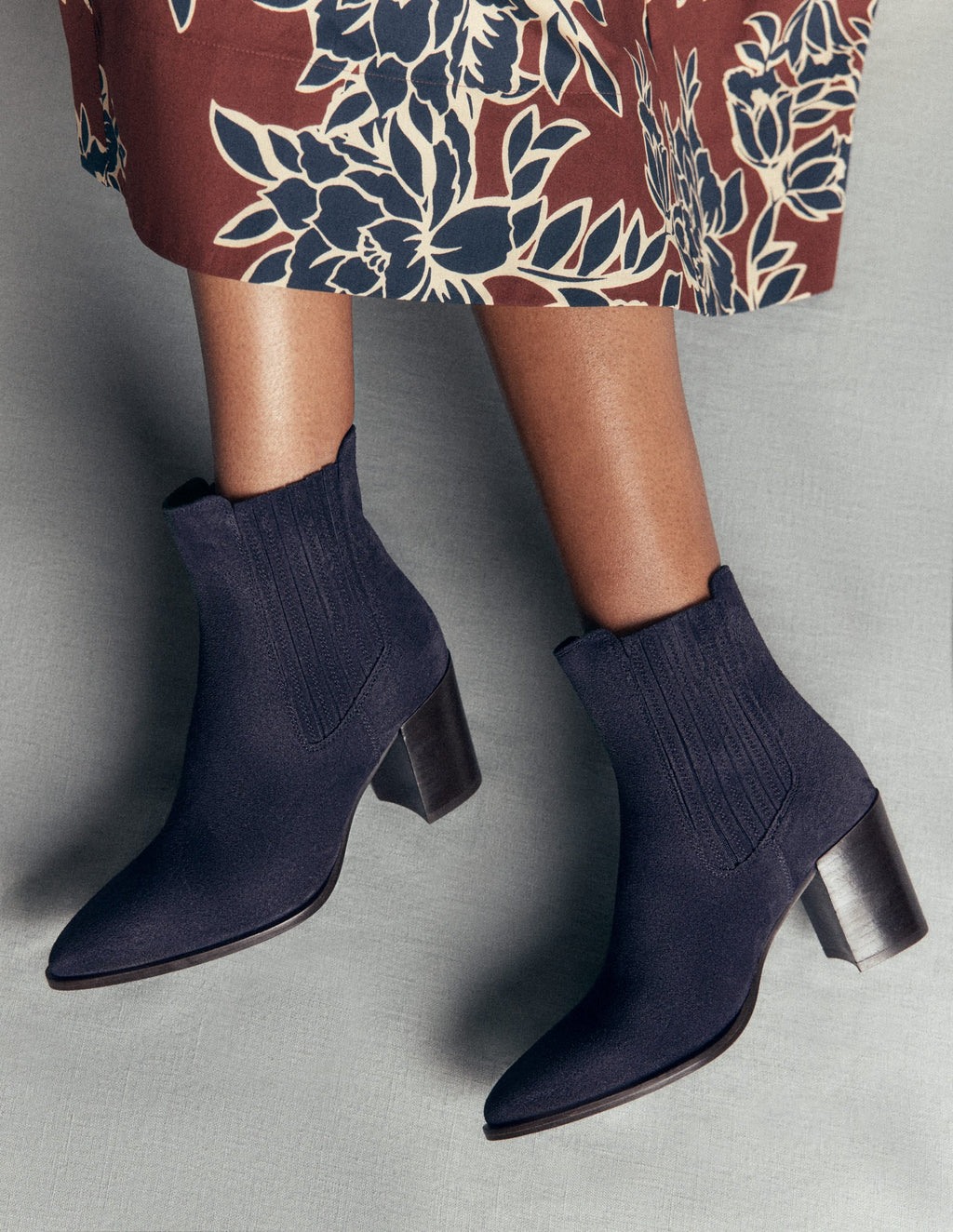 Ankle Boots-Dark Navy